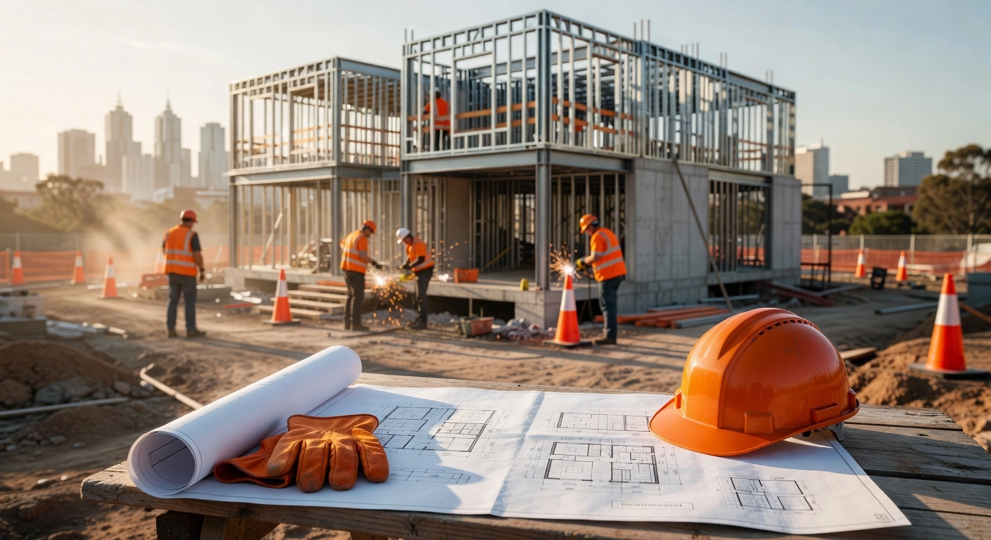 Residential construction site
