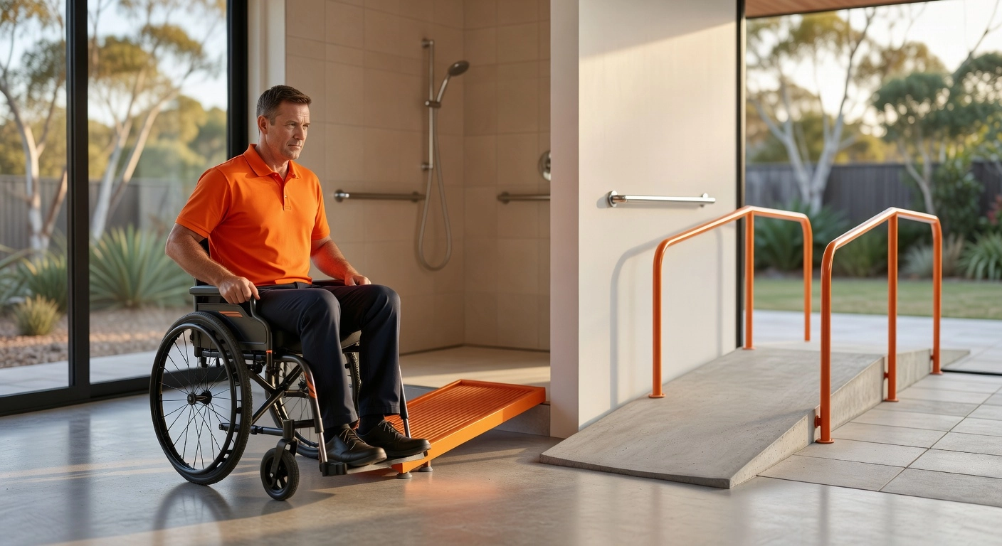 Wheelchair accessible bathroom