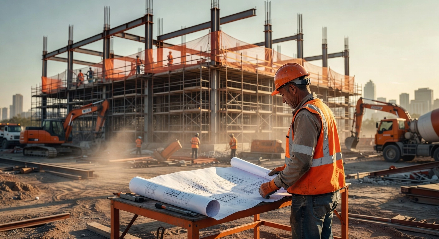 Commercial construction site
