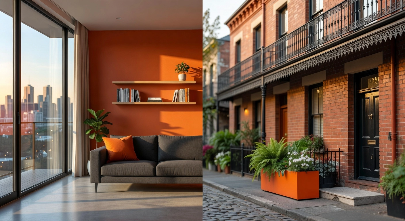 Modern Orange Interior
