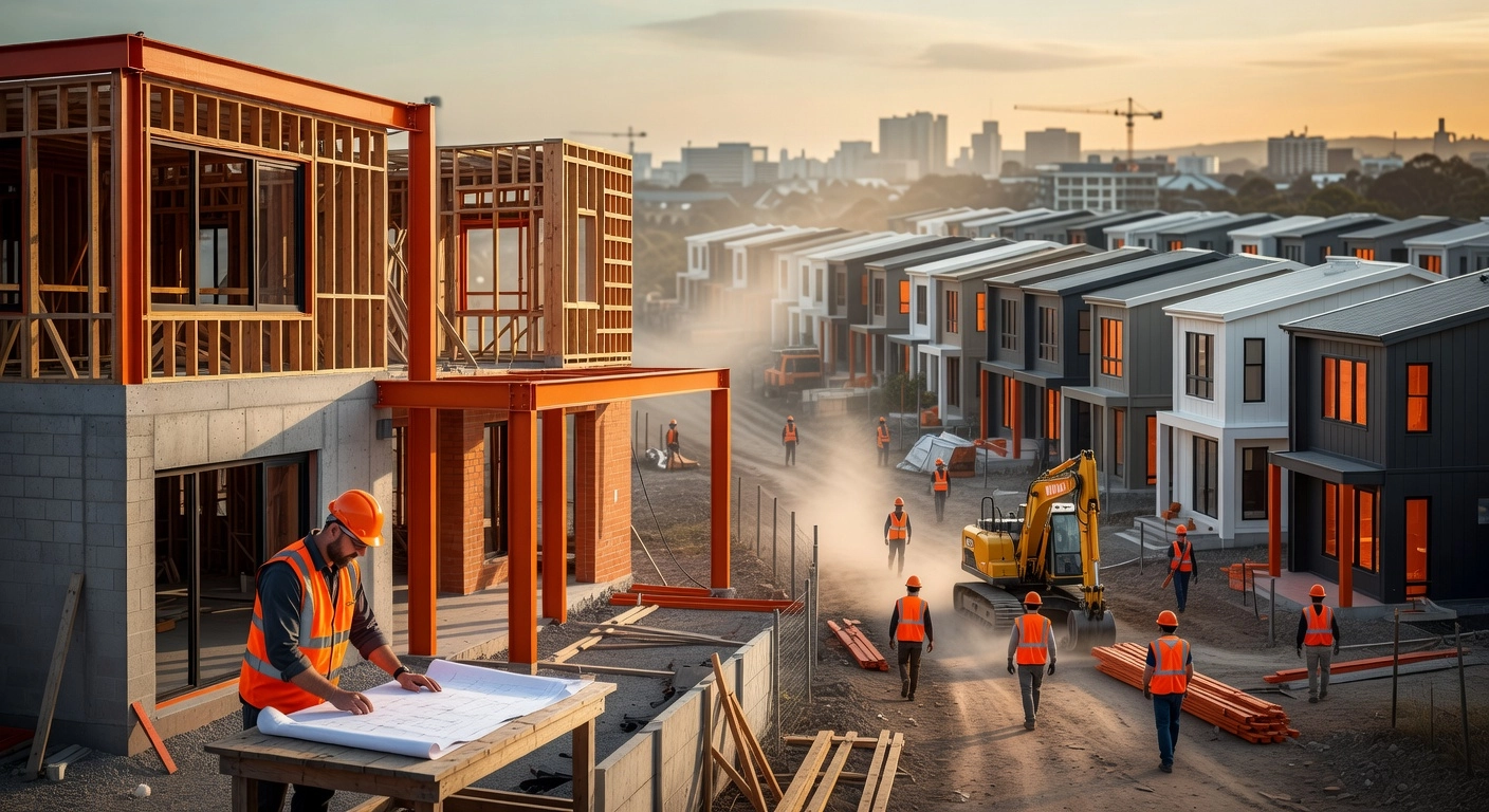 Residential construction site